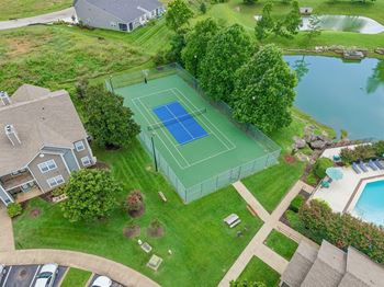 Lighted tennis court